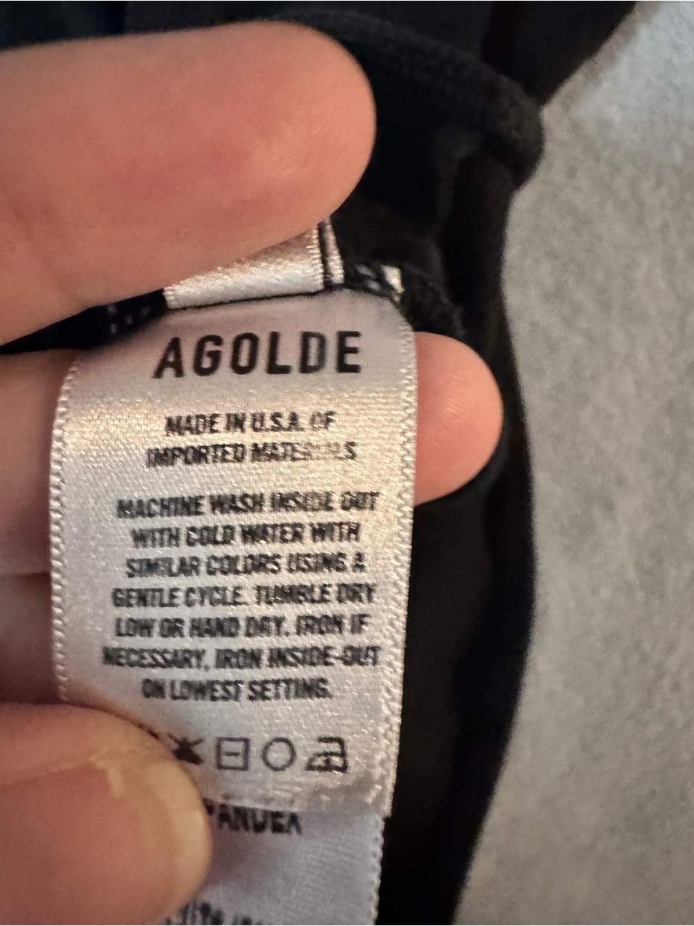 Agolde Black Ribbed Tank Bodysuit - Picture 8 of 9